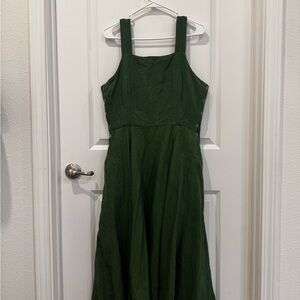 Son de Flor Forest Green Maxi Dress